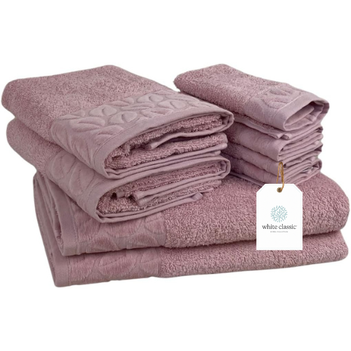 Which Classic Cotton Bath Towel Set, 8-Piece, 700 GSM Luxury 2 Bath Towels, 2 Hand Towels and 4 Washcloths